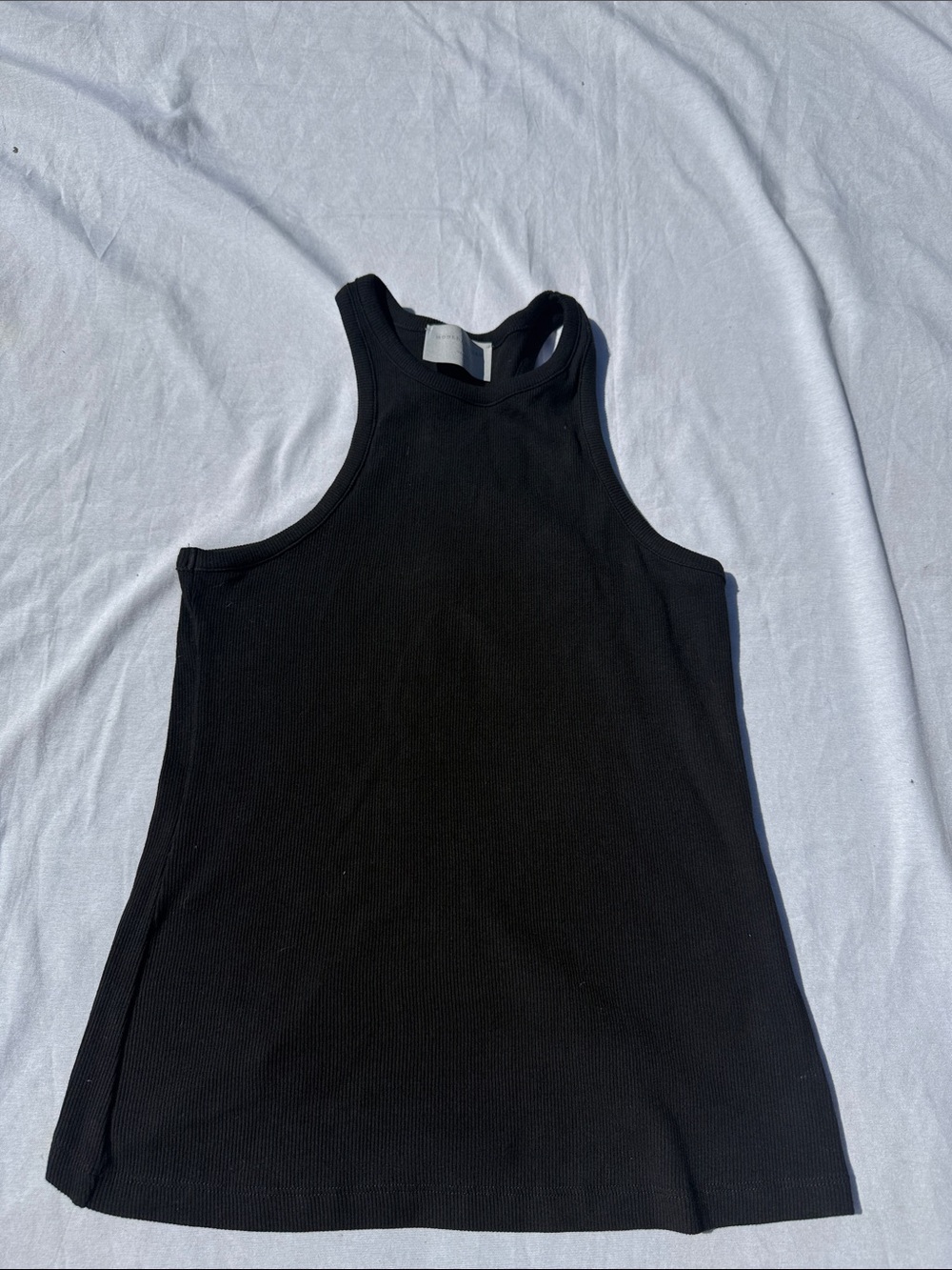 Modern Citizen Black Ribbed Racerback Tank Camisole